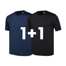 1+1 나인앤나인 시원한 스판 라운드 기능성 쿨티 쿨링 냉감 반팔티셔츠 (S-2XL)