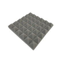 방음재 소음방지 12/24 팩 30x30x5cm 스튜디오 어쿠스틱 폼 패널 방음 피라미드 처리 스폰지 씰링 스트립, 01 grey_01 12pcs