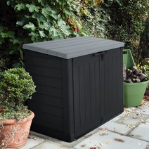 케터 우드랜드 맥스 블랙 소형 중형 조립식창고 야외보관함
