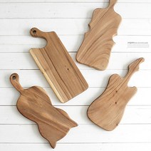 cocooning 장미목 치즈 빵 스테이크 우드 플레이팅 도마 4type, 바이올린
