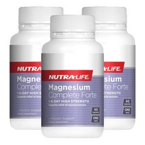 뉴트라라이프(Nutra-Life) 뉴트라라이프 마그네슘 컴플리트 포르테 60 캡슐 X 3개, 180캡슐, 1세트