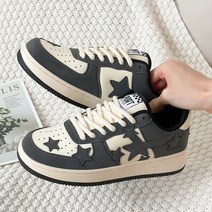 패들 킥판디자이너 보드 슈즈 스타 플랫 스니커즈 Zapatillas Mujer 레이스업, 01 Black_05 40