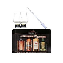 글랜캐런글라스 Cooley Collection neues Design Irish Whisky Mini 4 x 5cl + 2 Glencairn Gläser 1 Pipette1288