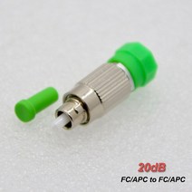 10PCS FC / APC Male Female Single Mode SM Fiber Attenuator Connector Fixed Type value 0-30db Optiona, 20 20dB_01 라인 커넥터