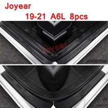 차량 페달 도어 씰 바자동차 도어 웰컴 페달 커맨더 레니게이드 랭글러 내마모성 트림 인테리어 액세서리, 07 A6L 8pcs, 지프