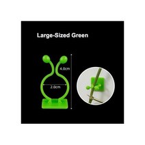 정원 재배 식물 원예 등반 벽 자체 접착 패스너 묶인 고정 장치 덩굴 버클 후크 클립, 50PCS_Large green