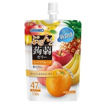 오리히로 130g 8입 믹스 후르츠 맛 곤약 젤리 파우치