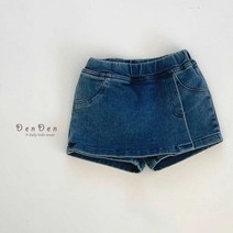 보담섬유 아동복 봄신상 팅커벨 트릭 랩스커트 청치마바지