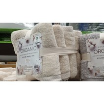 오가닉 고중량 세면타월 4매 200g의 도톰한 타올 유기농법재배 목화사용 부드러운 사용감 40cm x 80cm 면수건
