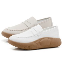 Modern Fashion 2023신상 발편한 여자 단화 발볼 넓은 키높이 로퍼 여름 컴포트화