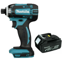 마끼다 18V 임팩트 드릴 드라이버 베어툴 카본모터 DTD149Z + 5.0Ah 배터리 BL1850B, 2개