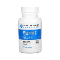 6병 묶음 레이크 에비뉴 뉴트리션 비타민 C 1000mg Quali-C 베지캡슐 60개