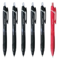 유니볼 제트스트림 볼펜 6개 SXN-150-07, 0.7mm 6개(흑5적1)