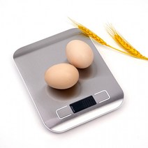 주방 전자저울 이유식 5kg 계량, 화이트(건전지없음), 1개