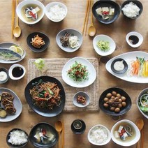 에라토 10 편히 담는 한끼 조약돌 2인 14P 홈세트 (가정식 신혼부부그릇), 그레이