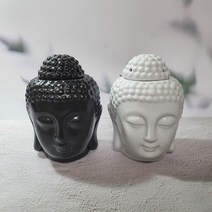 불교굿즈 부처님 아로마버너 티라이트 발향기 캔들홀더, 화이트