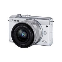 ef-m 15-45mm 렌즈가 장착된 캐논 eos m200 컴팩트 미러리스 디지털 카메라 (흰색) (국제 버전)