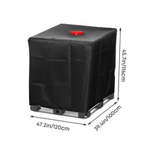 IBC탱크 커버 농업용 물탱크 방수 덮개420d water tank cover 61, 210d 베이직 블랙