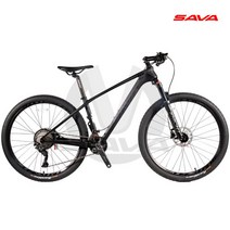 사바 토치 5.0 27.5인치 신형 데오레 22단 카본 MTB, 블랙/레드, 17인치, 완전조립