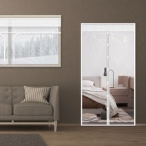 한일 방풍비닐 외풍차단 창문 현관 바람막이, 화이트 현관용 150x230cm