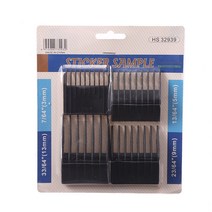 4개/대 3.5.9.13mm 전문 검은 머리 클리퍼 제한 빗 사 교체 커팅 가이드 Moser 1400 시리즈 G1202, 한개옵션0