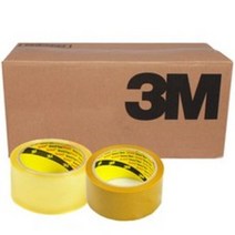 3M 박스테이프 372ks 48m/mx40m (투명 황색) opp, 투명