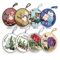 코르크냄비받침대[지엠에스], 꽃 도자기 컵받침대(디자인1)