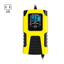 가정용 전기차충전기 주행충전기 범용 오토바이 배터리 충전기 6v12v 다목적 자동차 전체 스마트 수리 액세, 06 Yellow US