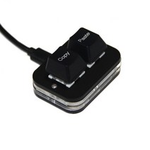 게이밍키보드 커스텀 사무실 키보드copy paste keyboard mini 바로 가기, 검은색, 블랙 스위치