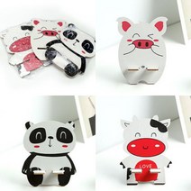 원목 동물 핸드폰 거치대