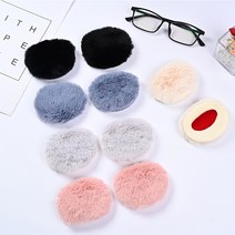 끈없는 토끼털 여성 귀덮개 분리형 귀마개 1쌍