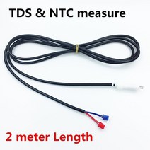 TDS측정기 수질측정 3/8 OD9.5 튜브 TDS 전도도 + NTC 온도 측정 워터 센서, 02 2 meters
