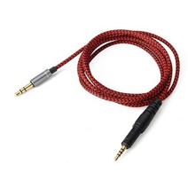 오디오테크니카 ATH-M50x ATH-M40x AHT-M70x 헤드폰 케이블, 블랙