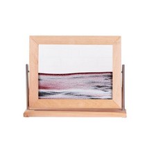 데스크탑 샌드멍 모래멍 모래시계 그림 3D 모래 움짤 아트 장식, 로즈 골드