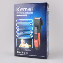 Kemei 전문 탄소강 헤드 헤어 클리퍼 충전식 헤어 커터 수염 트리머 전기 면도기 D35, 상자 포함
