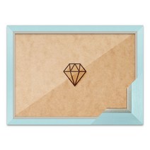 누니액자 보석십자수 패브릭형 액자 고급형 수지 모던블루 (아크릴 보호필름-스티커판 포함)