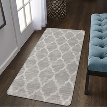 Lahome 다마스크 원형 부분 러그 - 지름 91.4cm(3피트) 인조 울 미끄럼 방지 부분 러그 액센트 디 드 스로우 러그 바닥 카펫 거실 침실 세탁실 식용 (지름 0.9m(3
