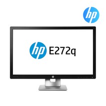 HP 27인치 EliteDisplay E272q 16:9 LED IPS 와이드 RGB HDMI DP 높낮이 틸트 피벗 중고 모니터