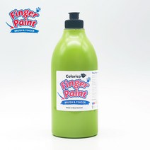 칼라리코 핑거페인트 1000ml 낱색 (18가지 색상 선택), 연두색