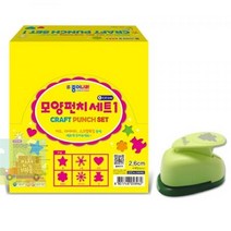 on 모양펀치세트1_대_6입(별 눈꽃 하트 꽃송이 코스모스 곰)_[종이나라] 1EAB, 상세페이지 참조