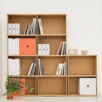종이책장 골판지가구 DIY 종이선반 진열장 낮은 만화책장
