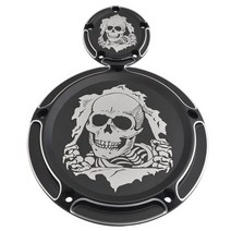 [해외] 오토바이 해골 더비 타이머 클러치 타이밍 커버 할리 투어링 스트리트 글라이드 로드 킹 dyna softail fat boy Heritage, 표지 전자