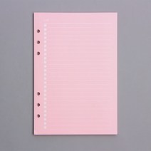 PDS다이어리 산모수첩 불렛저널다이어리 만년 양지다이어리 6공 일기장 플래너 스케쥴러 A5 A6 나선형 노트, 04 pink Inner page_02 A6