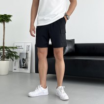 데일트 고드름 남자 빅사이즈 여름 밴딩 카고 반바지