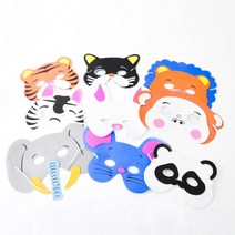 마스크 (스펀지동물가면)호랑이 코끼리 얼룩말 토끼, 손오공