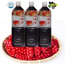 프리미엄 오미자청 청정지역에서 자란 오미자!! 대용량 당일발송!!, 3개, 1500ml