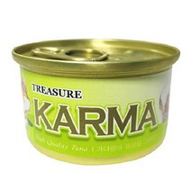 카르마 고양이 원형 캔 가다랑어 + 라이스, 80g, 24개입