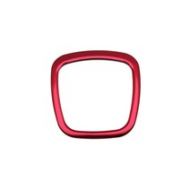 아우디 A3 8P S3 A4 B6 B7 B8 A5 A6 C6 Q7 Q5 Q3 크롬 스티어링 휠 트림 커버 스티커 교체 자동차 액세서리, 01 빨간
