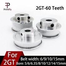 타이밍 풀리 동기 휠 톱니 보어 너비 벨트 프린터 부품, 보어 15mm, 벨트 폭 10mm