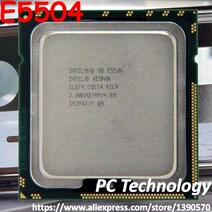 리퍼 CPU 오리지널 인텔 제온 CPU E5504 2 00GHz 4MB 쿼드 코어 SLBF9 LGA1366 데스크탑 프로세서 무료 배, 한개옵션0